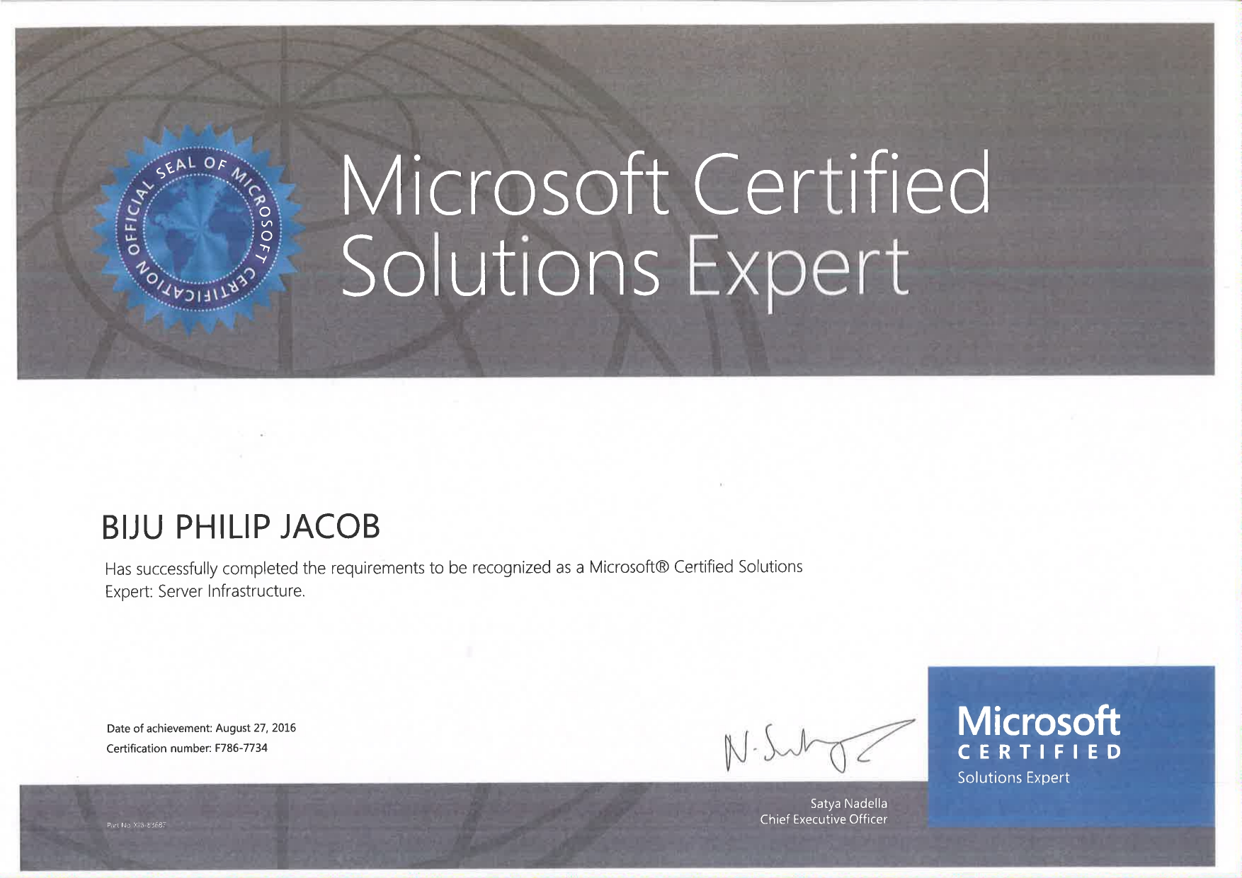 Microsoft Certified Solutions Expert in Server Infrastructure