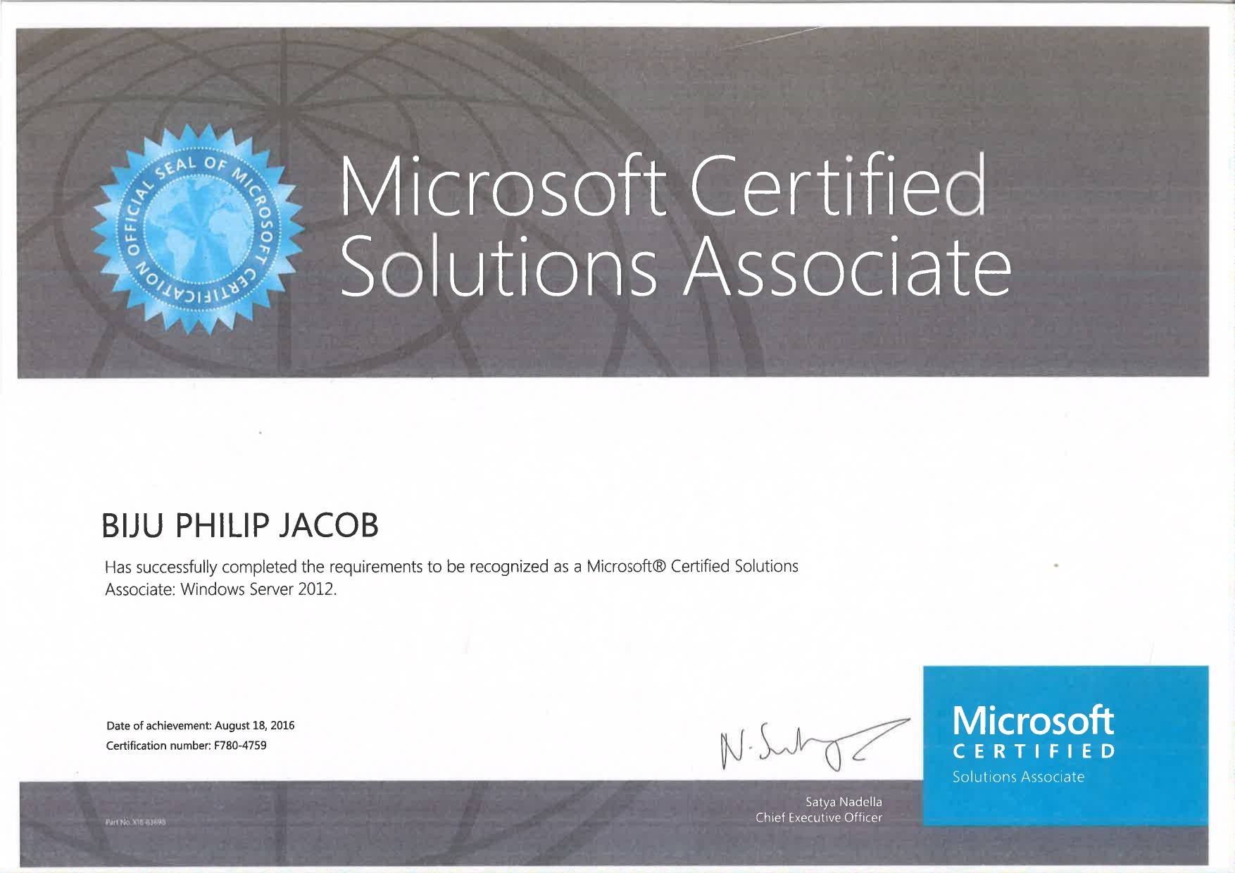 Microsoft Certified Solution Windows Server