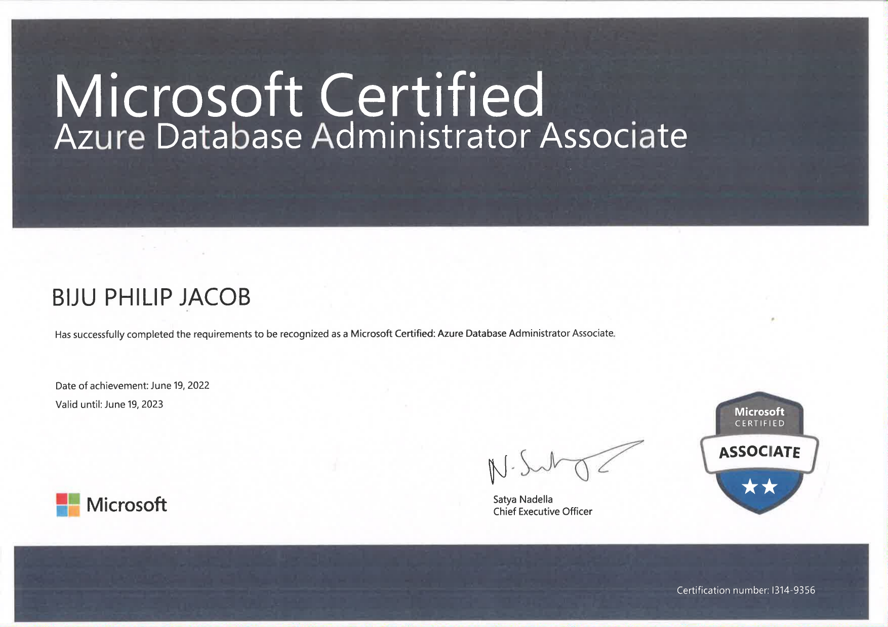 Microsoft Certified Azure Database Administrator Associate